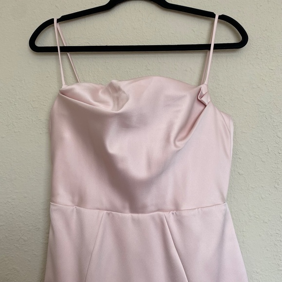 House of CB Violette‎ blush satin fishtail dress/gown maxi size NWOT Size S - Picture 13 of 16